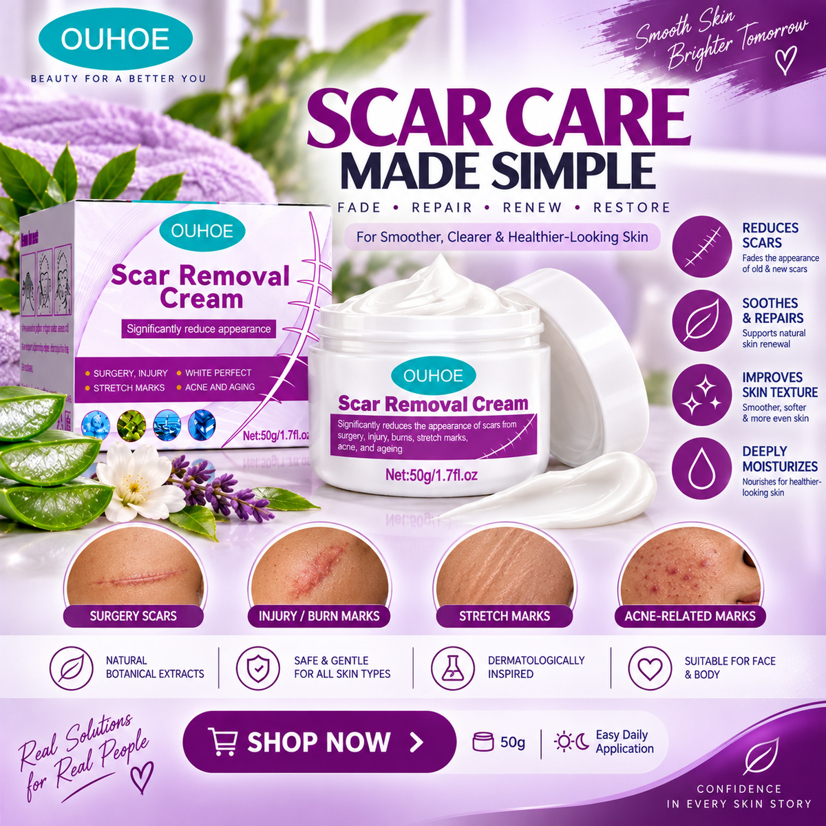 Scar & Stretch Marks Removal Cream
