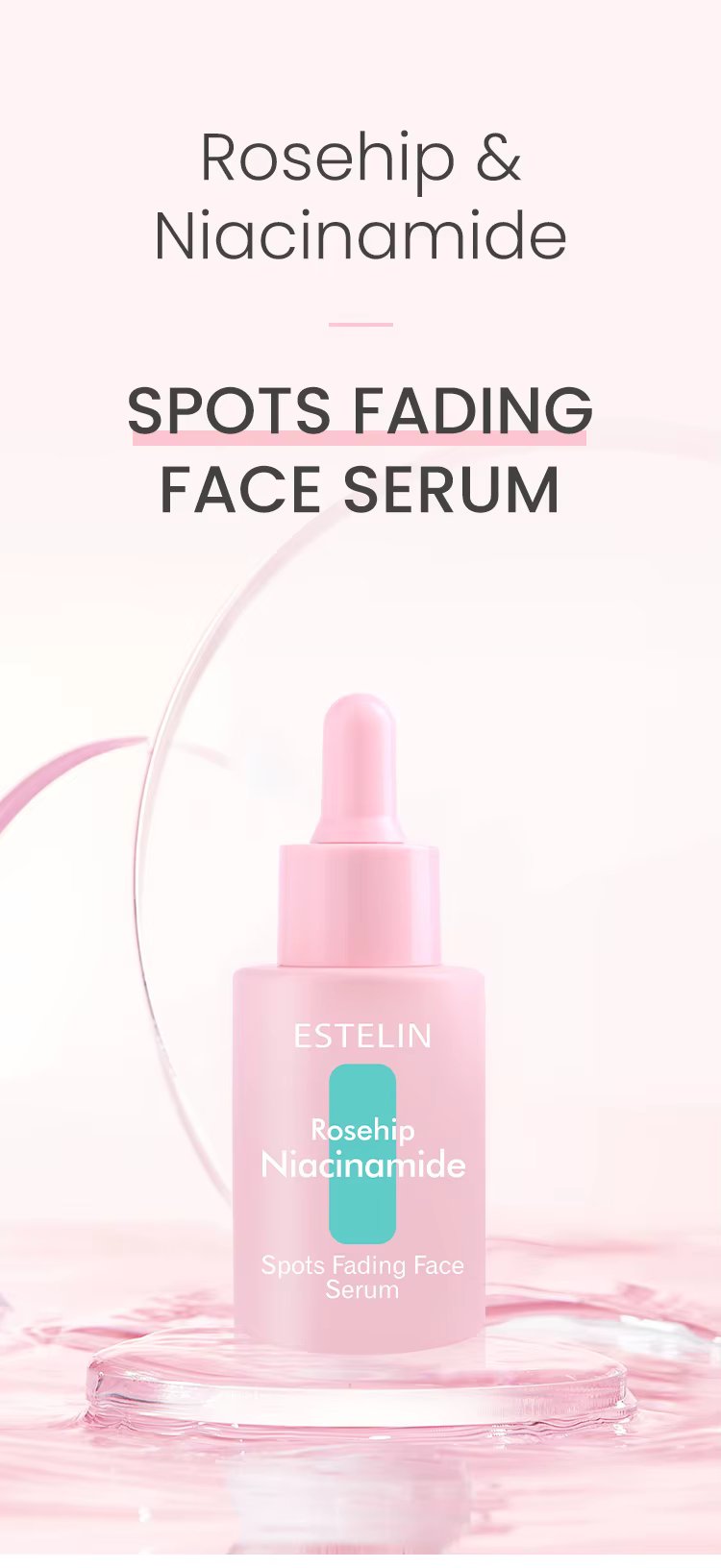 ESTELIN Rosehip & Niacinamide Spots Fading Face Serum