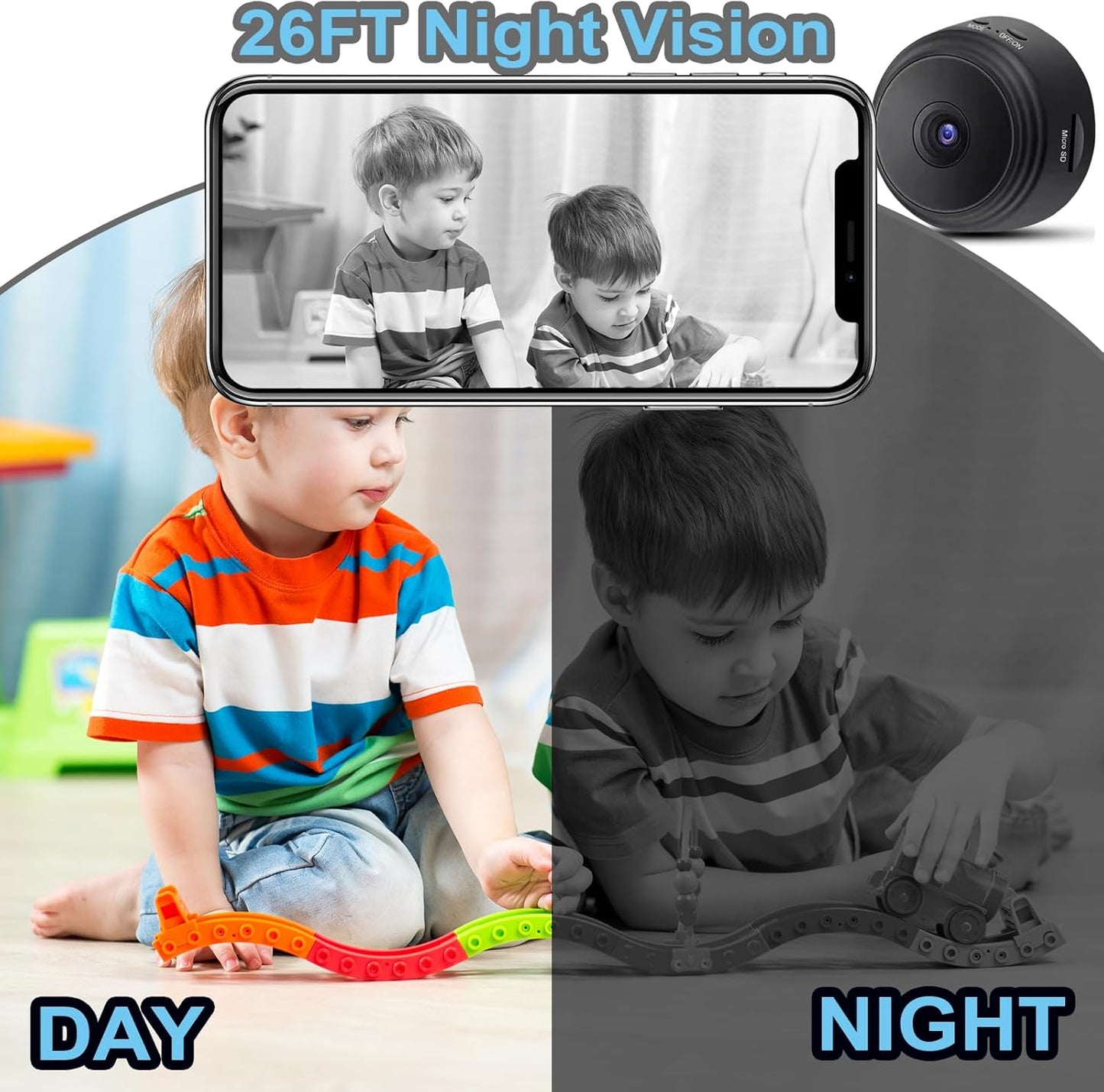A9 1080P Magnetic Battery Powered HD Mini Wireless WiFi Camera for Home Security Surveillance