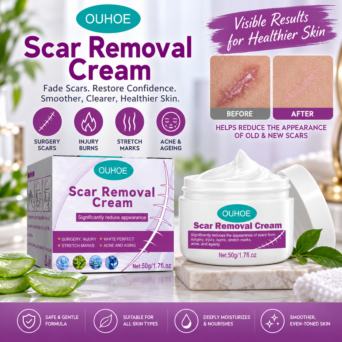 Scar & Stretch Marks Removal Cream
