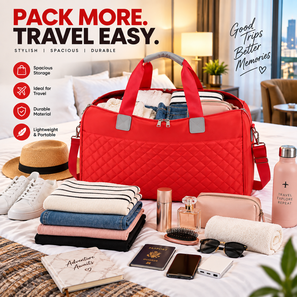 PREMIUM Travel Bag – Stylish, Spacious & Versatile