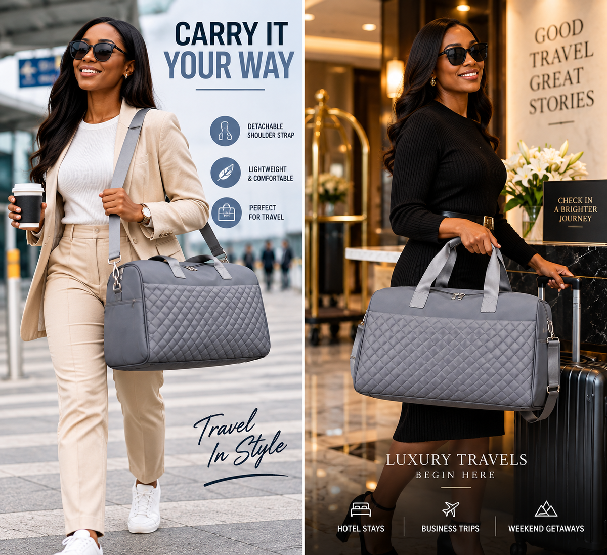 PREMIUM Travel Bag – Stylish, Spacious & Versatile