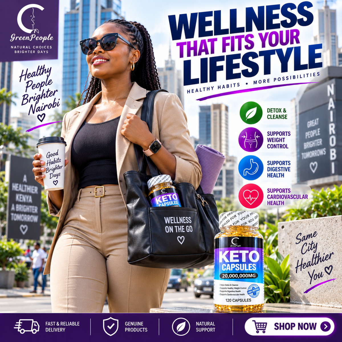 KETO Capsules - Ketone Capsules for Ketosis Support, Sustained Energy, Focus & Metabolism for Women & Men - 120 Capsules (60 days Use)