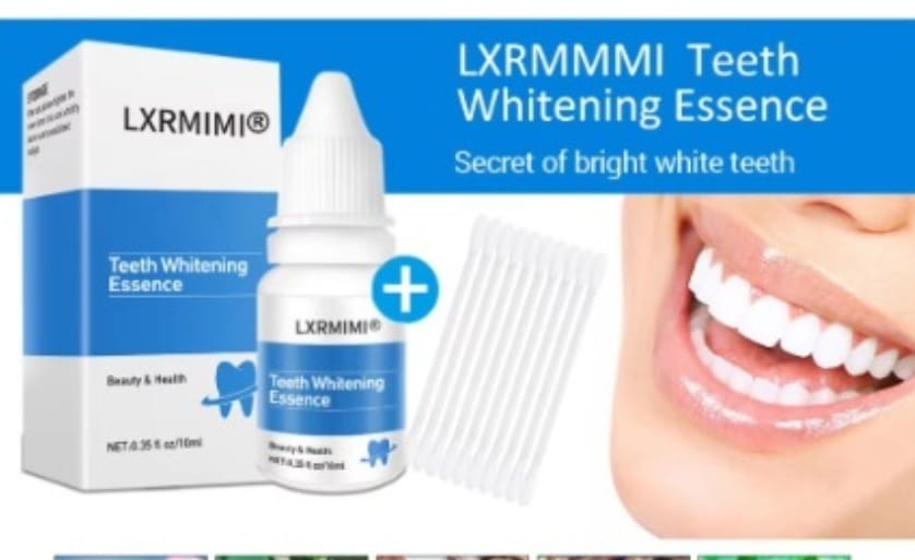Teeth Whitening Essence – Natural Stain Remover for Yellow Teeth, Fresh Breath & Oral Care – Removes Coffee, Tea, Tobacco Stains – 10ml
