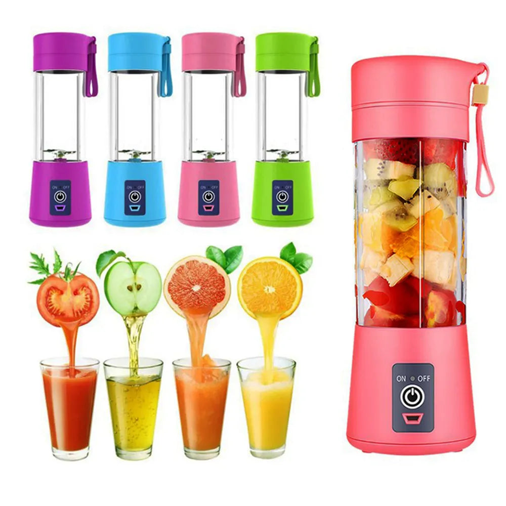 Portable & Rechargeable Battery Juice Blender With 2000mAh Battery Capacity, 380 mL