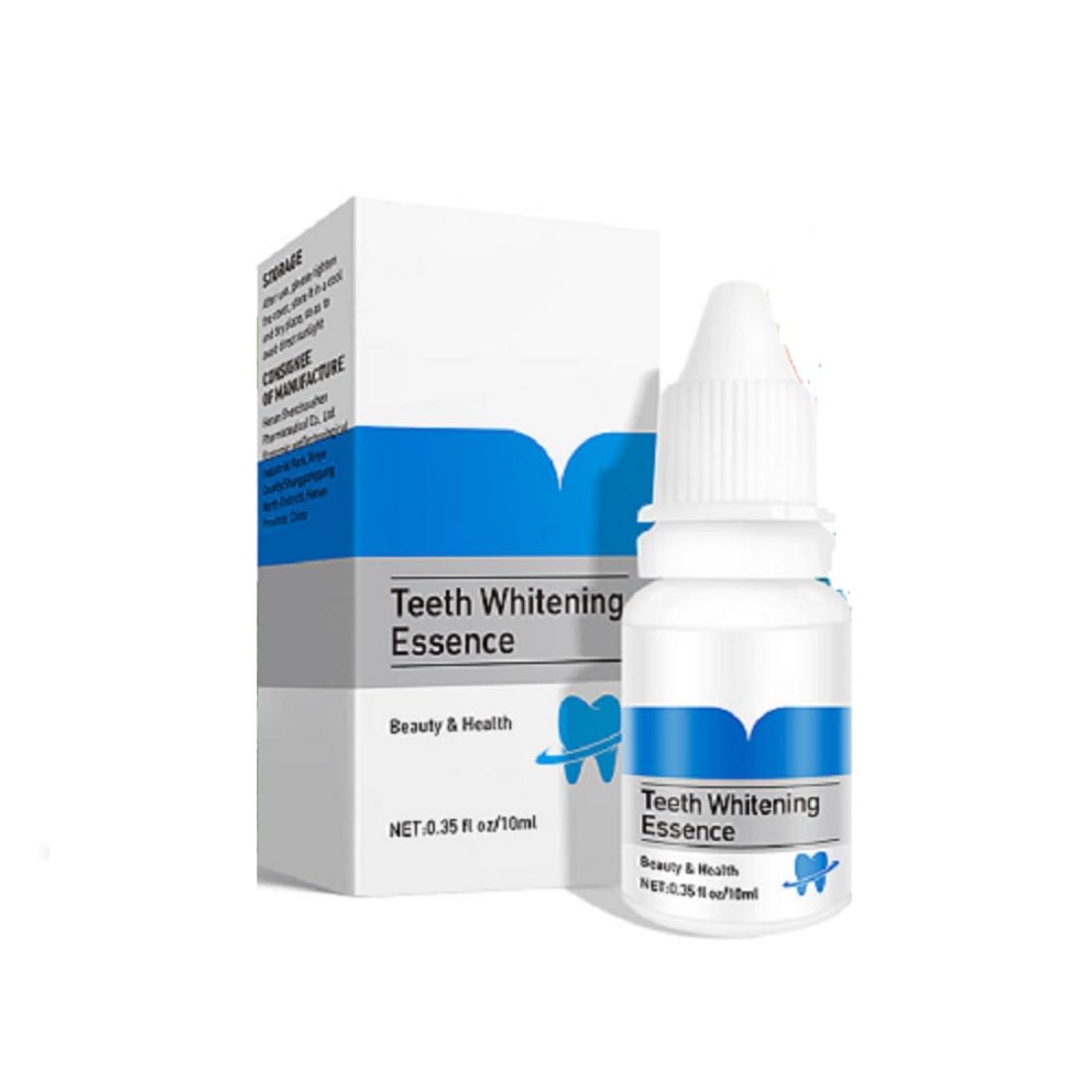 Teeth Whitening Essence – Natural Stain Remover for Yellow Teeth, Fresh Breath & Oral Care – Removes Coffee, Tea, Tobacco Stains – 10ml