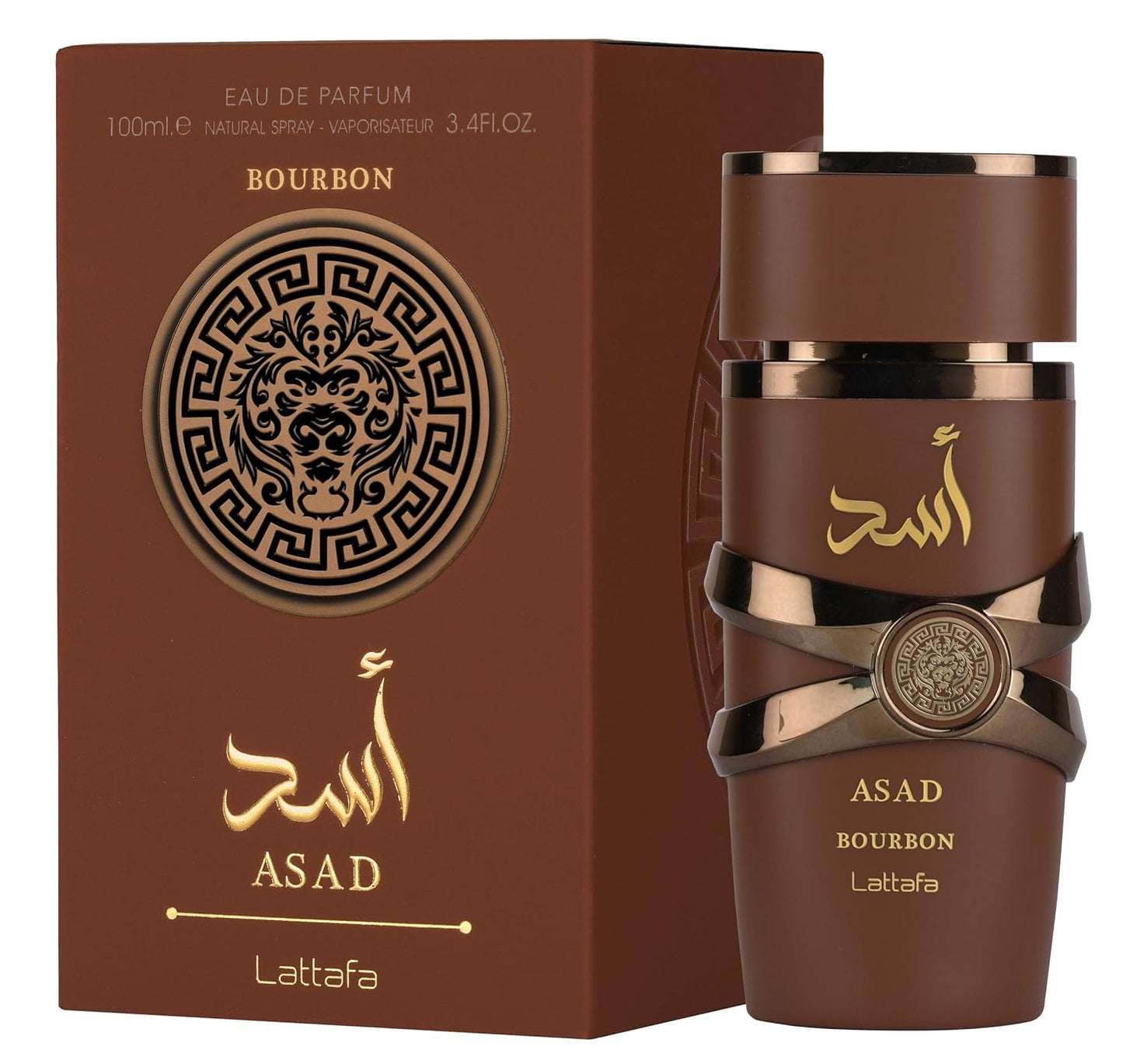 Lattafa Asad Bourbon for Unisex Eau de Parfum Spray - 100 ml