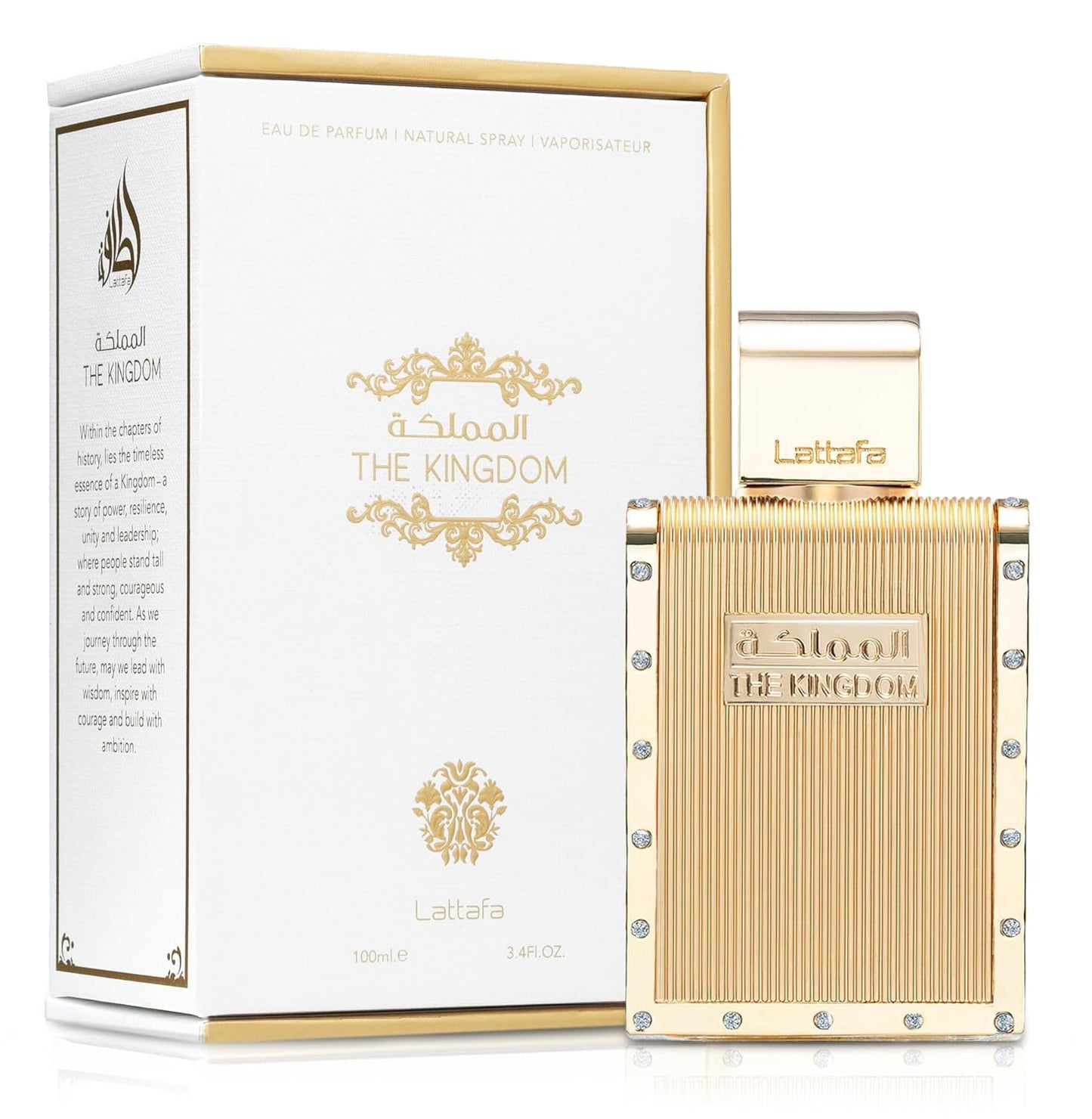 Lattafa The Kingdom Eau De Parfum Spray for Men - 100 ml