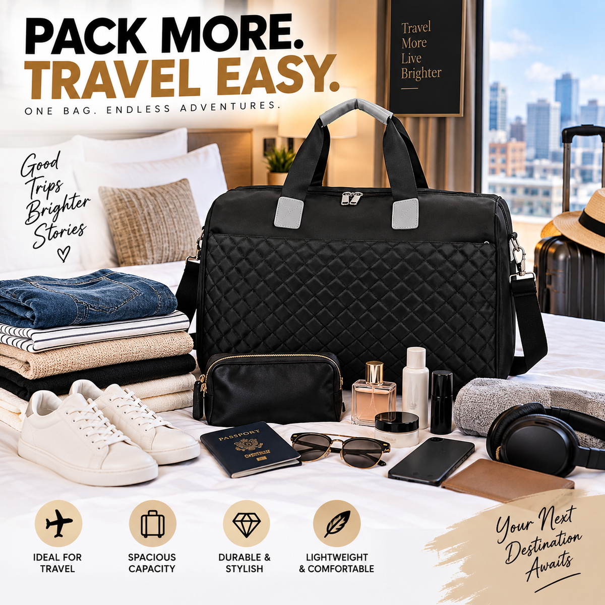 PREMIUM Travel Bag – Stylish, Spacious & Versatile