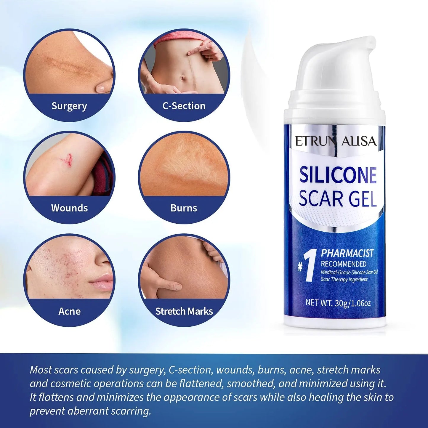 Advanced Silicone Scar Removal Gel