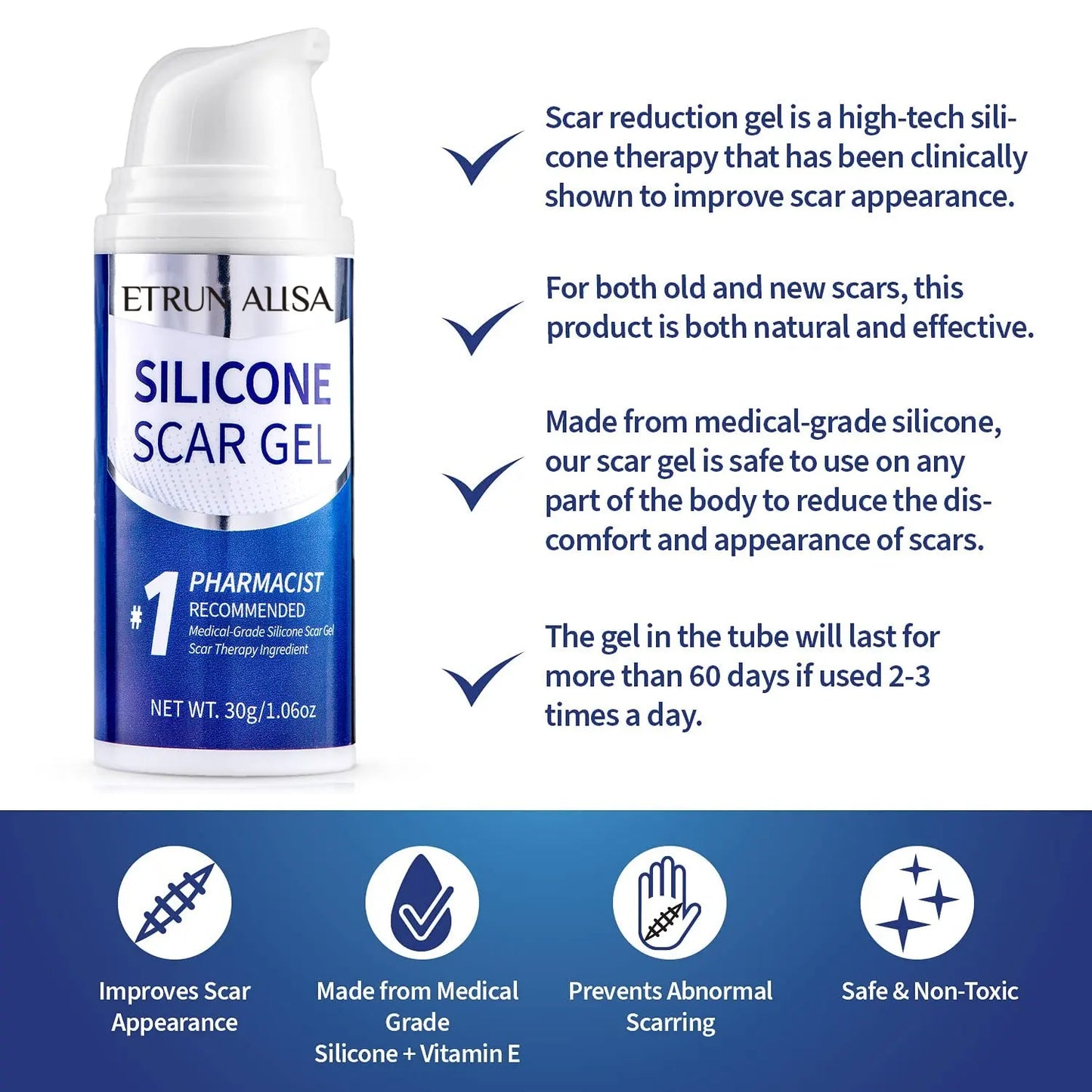 Advanced Silicone Scar Removal Gel