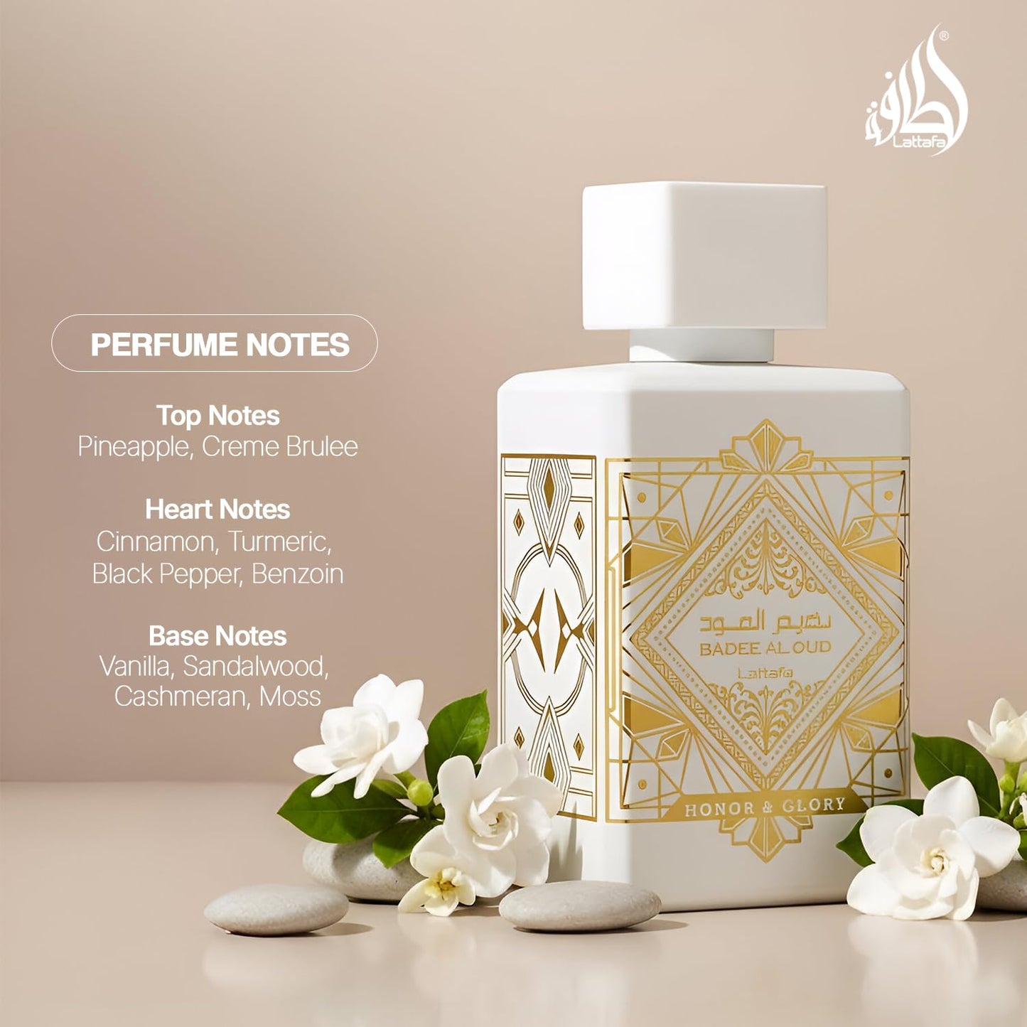 Lattafa Bade'e Al Oud Honor & Glory - Fruity, Vanilla, Warm Spicy, Woody - Eau de Parfum Long-Lasting Fragrance for Unisex - 100 ml | Unisex