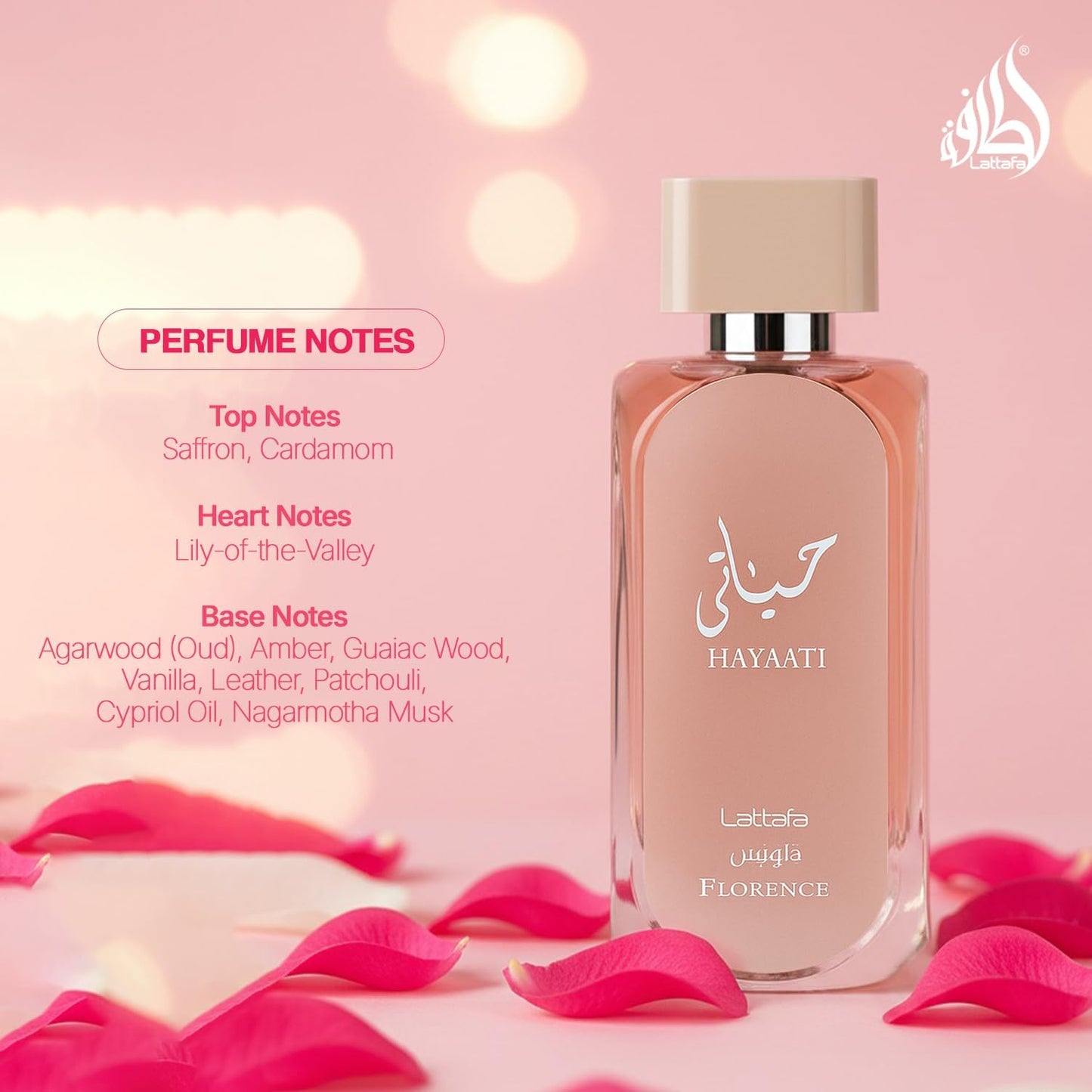 Lattafa Hayaati Florence for Women Eau de Parfum Spray - 100 ml