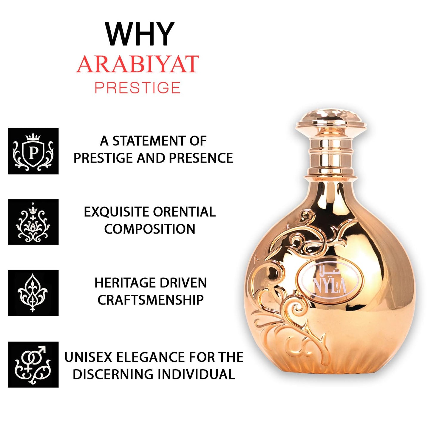 Arabiyat Prestige Nyla Eau De Parfum Unisex - 80 mls