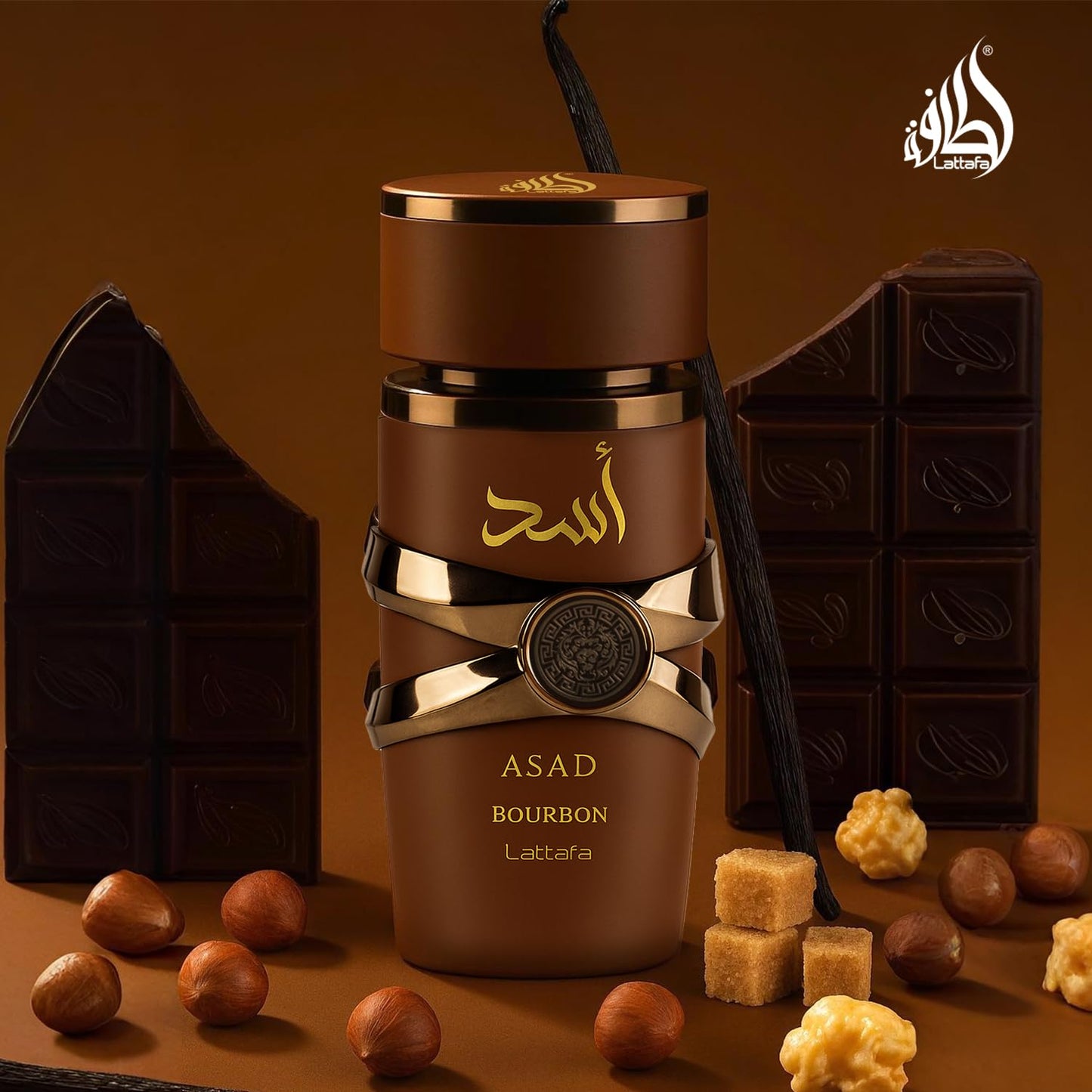 Lattafa Asad Bourbon for Unisex Eau de Parfum Spray - 100 ml