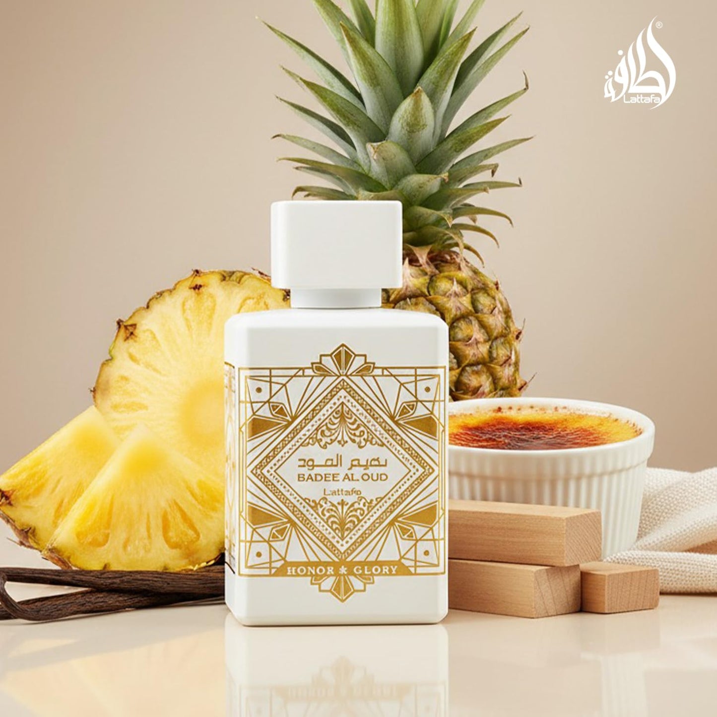 Lattafa Bade'e Al Oud Honor & Glory - Fruity, Vanilla, Warm Spicy, Woody - Eau de Parfum Long-Lasting Fragrance for Unisex - 100 ml | Unisex