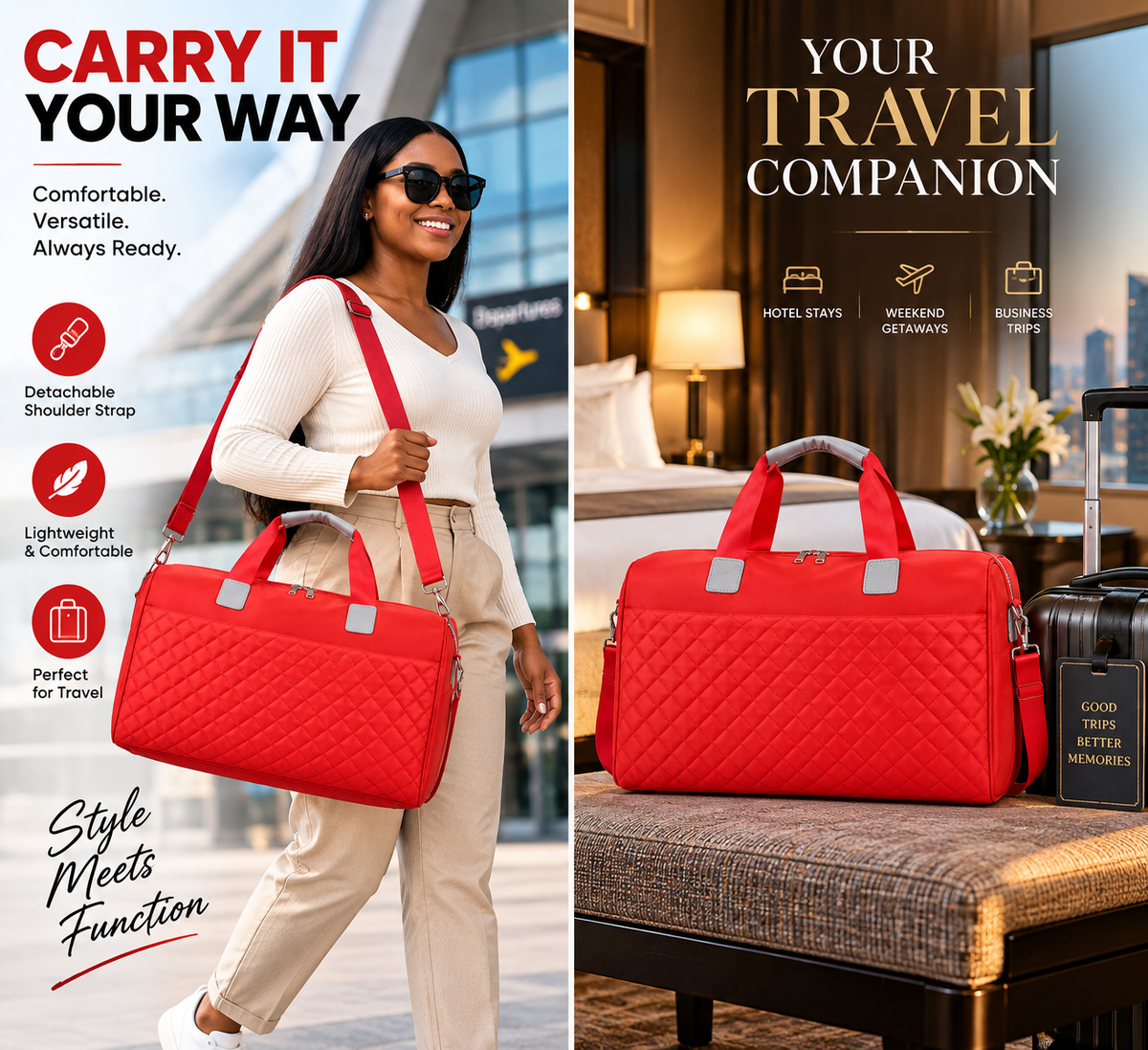 PREMIUM Travel Bag – Stylish, Spacious & Versatile