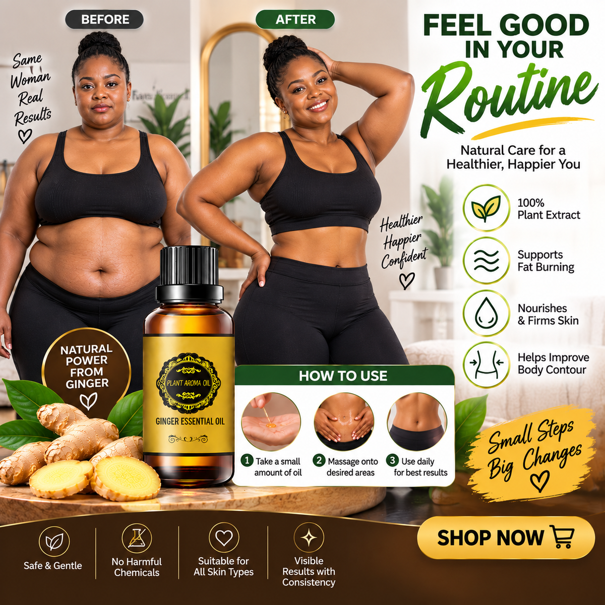 Slimming Ginger Oil (BUY 1 GET 1FREE)