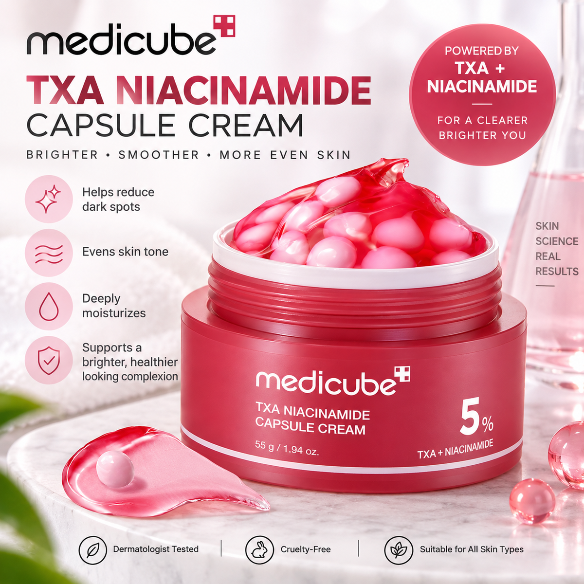 MEDICUBE TXA NIACINAMIDE CAPSULE CREAM 55g