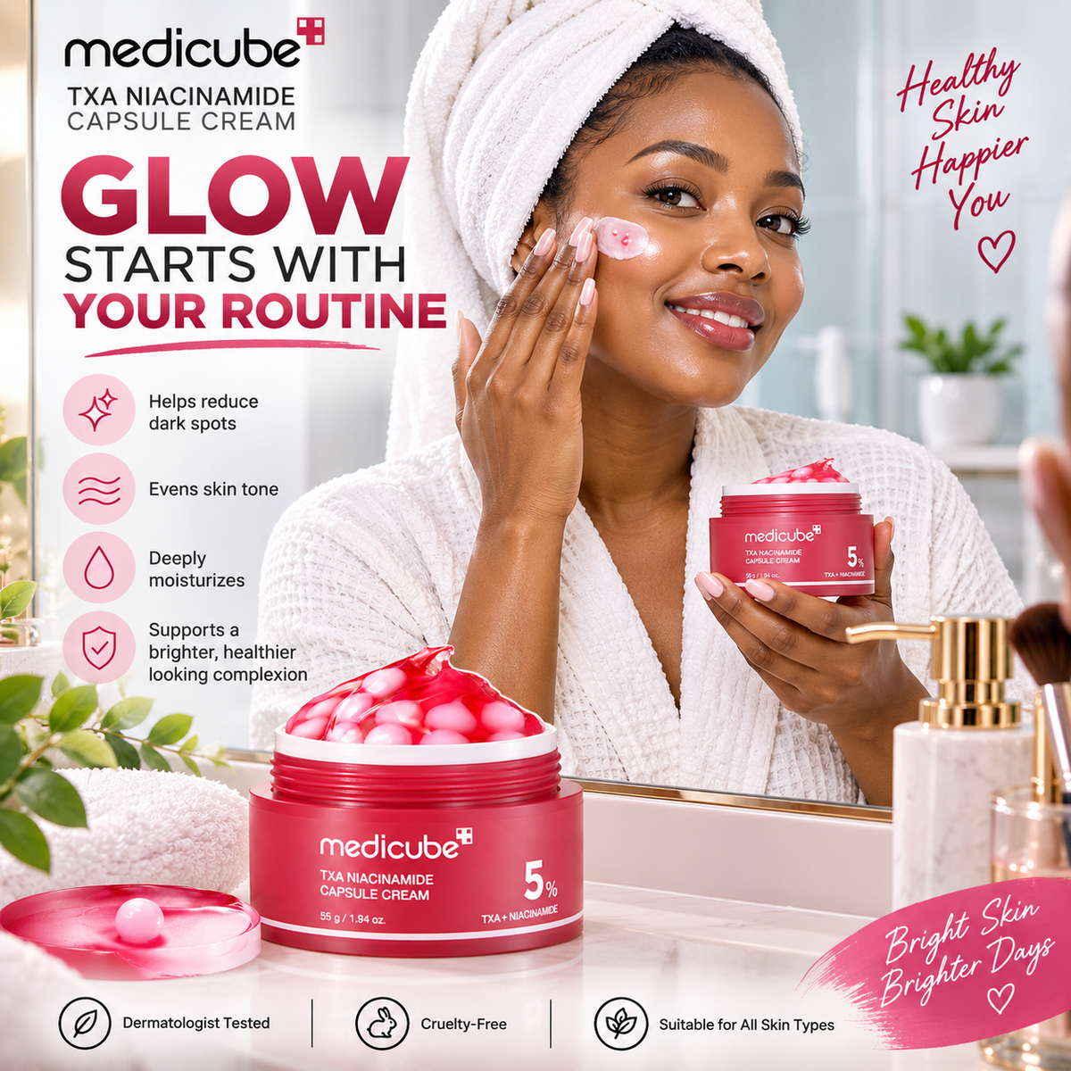 MEDICUBE TXA NIACINAMIDE CAPSULE CREAM 55g